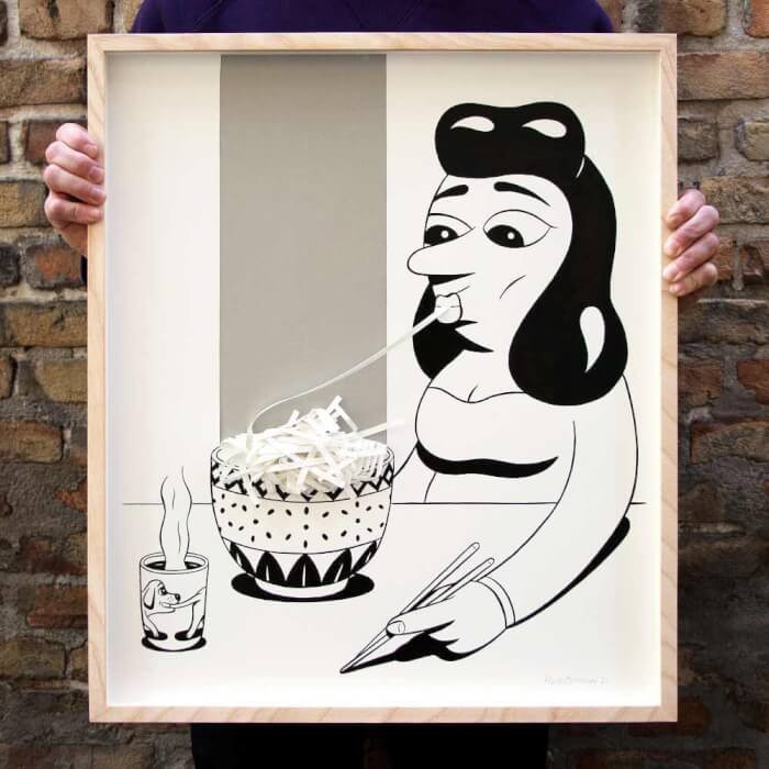 10. That is one way of eating ramen.