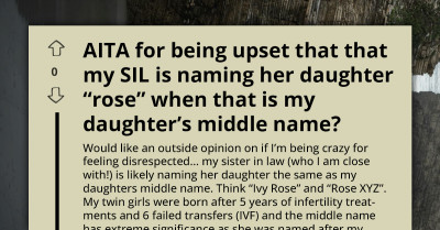 Family Rift Grows After New Mom Learns Sister-In-Law Plans To Use Her Twins’ Name