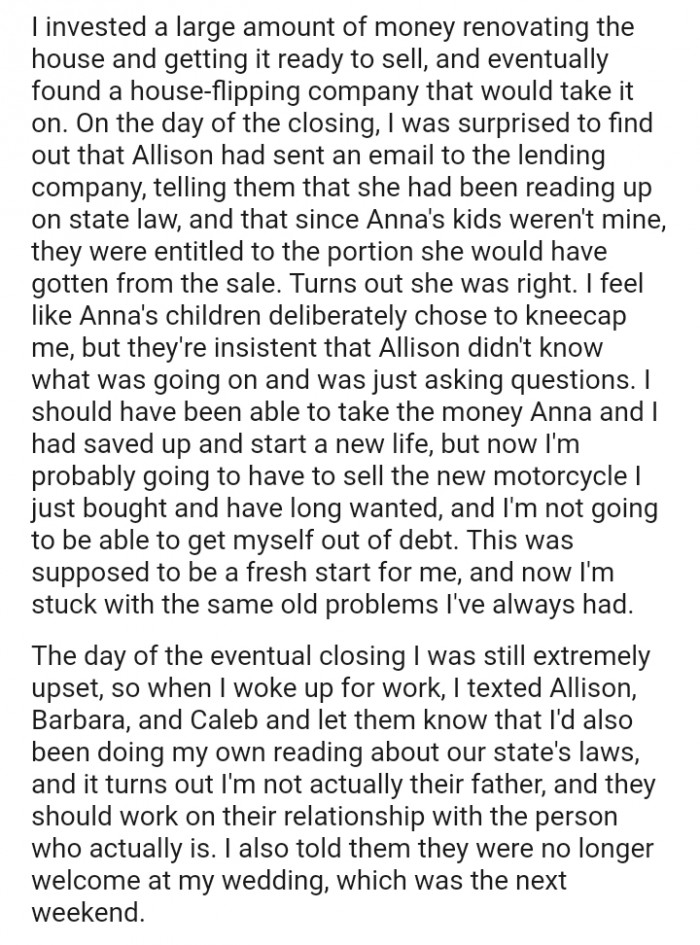 They're insistent that Allison didn't know what was going on and was just asking questions