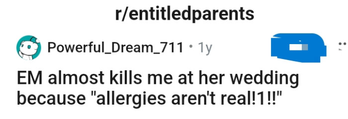 The OP kicks off his story with this headline