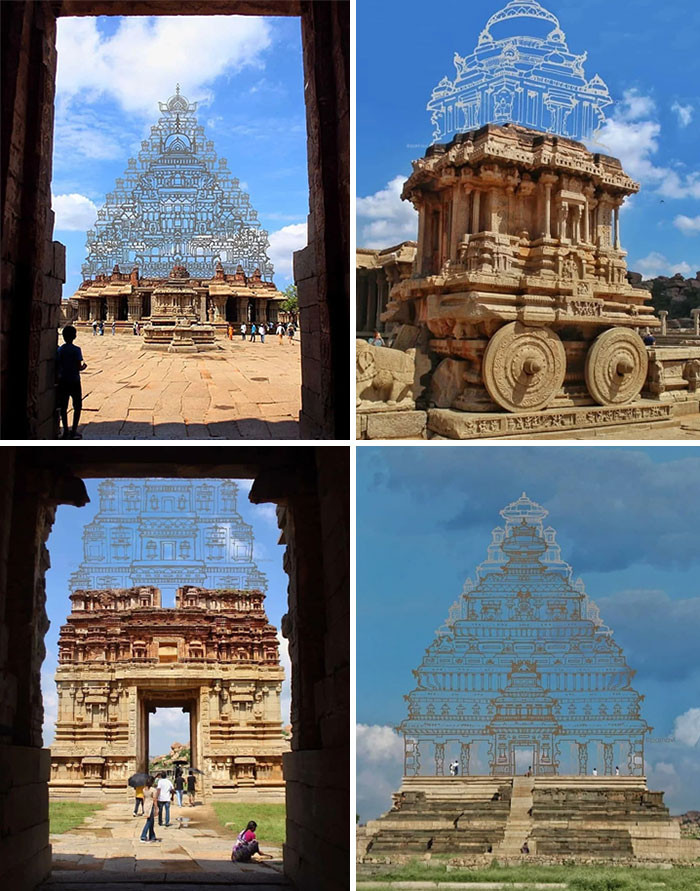 10. Graphical reconstruction of an Indian temple.