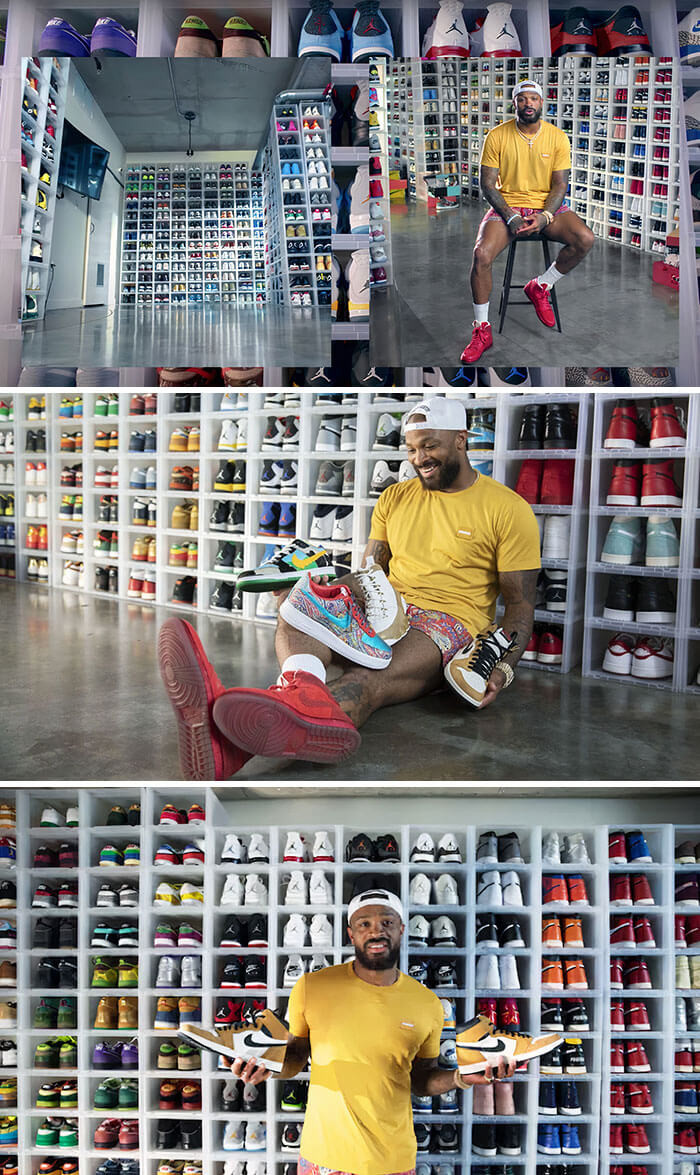 20. Because His House Didn’t Have Enough Space for His Shoe Collection, P. J. Tucker Built a Loft.