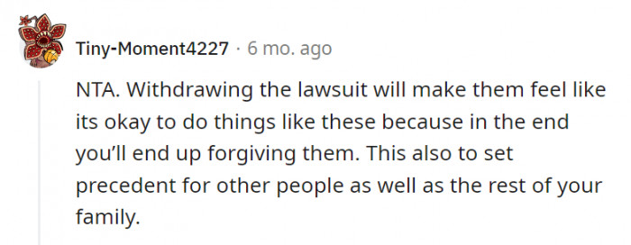 12. They should realize that what they did was totally not okay and has consequences