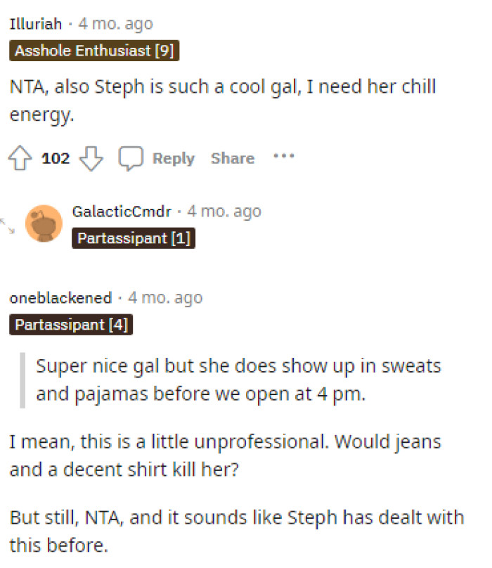 People even had a lot to say about Step and her overall personality portrayed in OP's story here.