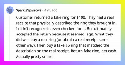 Customers From Hell Employ Scamming Tactics To Dupe Retail Workers Out Of A Few Bucks Only To Be Exposed On Reddit