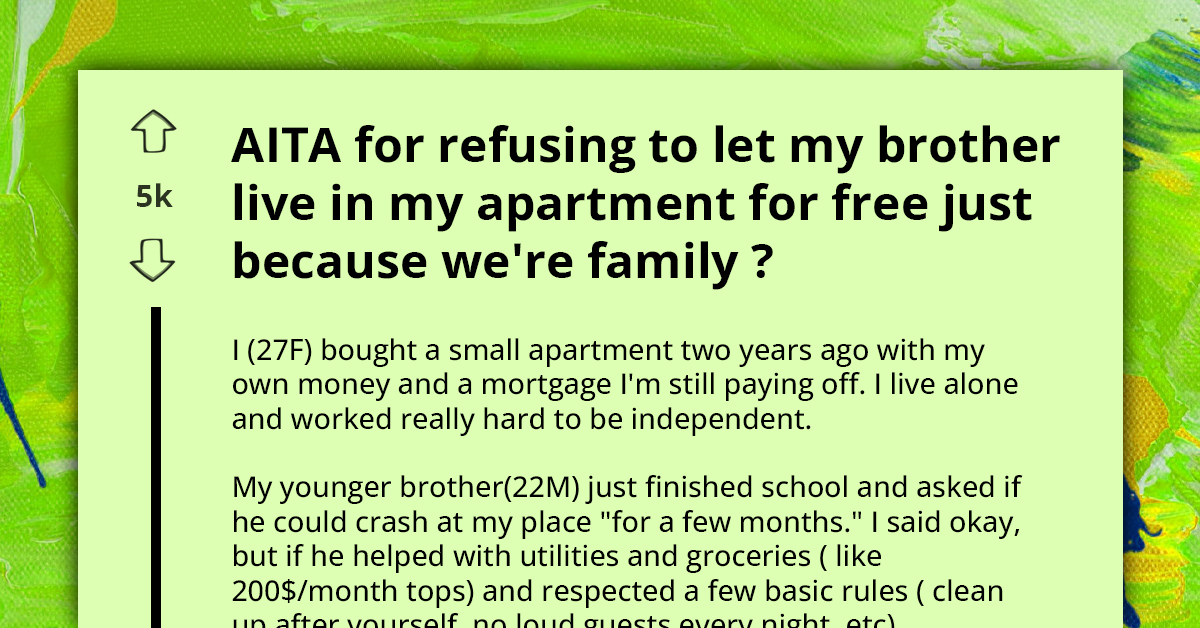 Family Sides With Brother After Sister Requests Contribution to Utilities