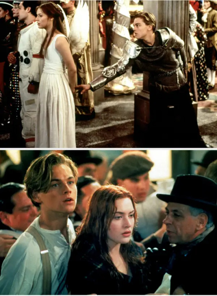 After starring in commercials, DiCaprio started landing huge gigs, including Romeo in Romeo + Juliet (1996) and Jack Dawson in Titanic (1997).