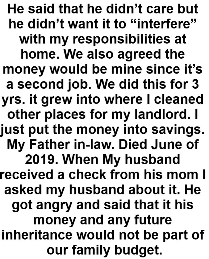 They also agreed the money would be the OP's since it’s a second job