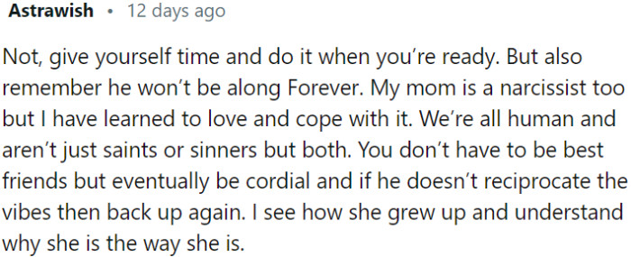 If someone couldn't support you during important moments, they aren't worth relying on