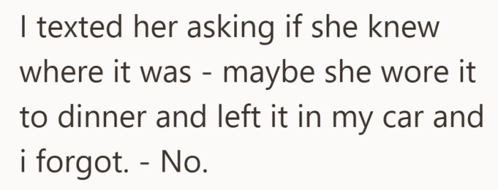 The text she sent was cautious. The reply left little room for doubt.