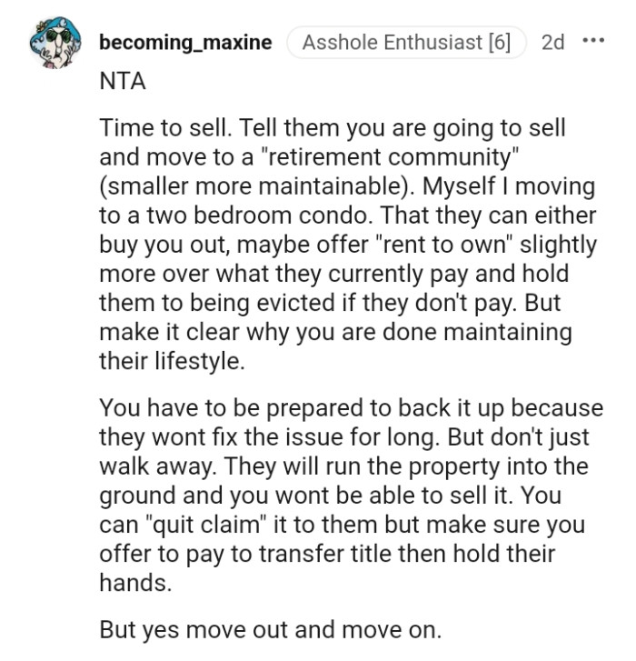 The OP should be prepared to back it up as they won't fix the issue for long