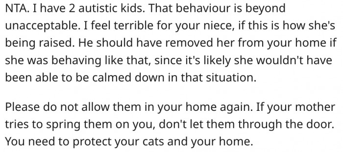 17. He shouldn't allow them into his home again.