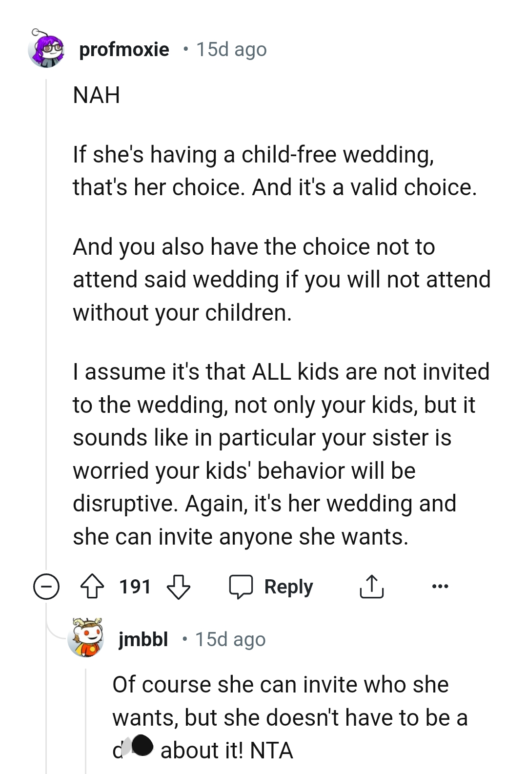 The OP has a choice not to attend