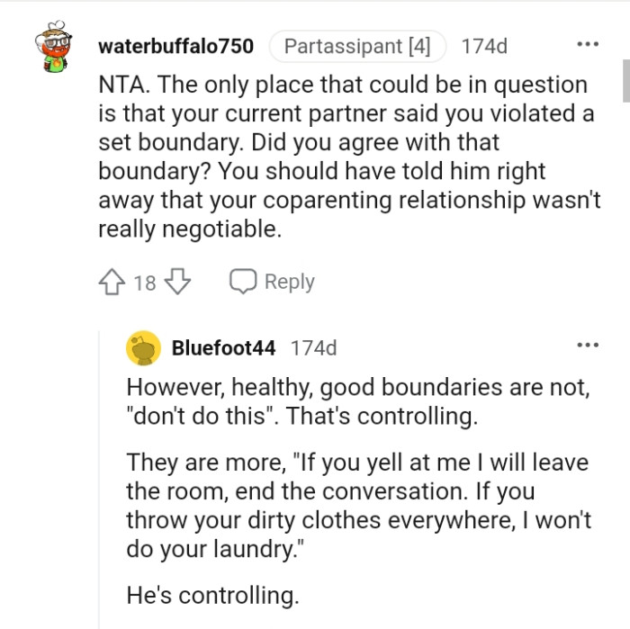 The OP should have told him right away