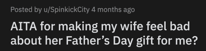 A few days later, his wife asked what time the photoshoot would be. OP said he didn't know. He thought she was planning it for him.