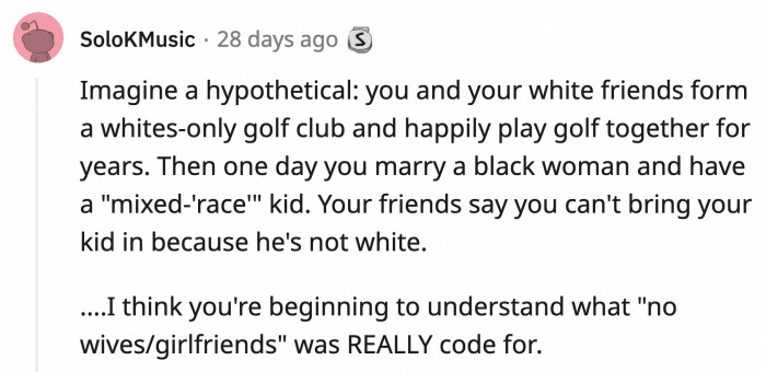 An analogy was brought up that made things a bit clearer.