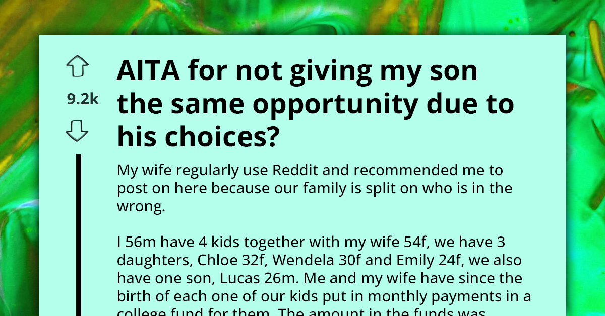 Son Turns Down Parents' Money-Saving Offer, Regrets It Years Later After Needing Money From Non-Existent Fund