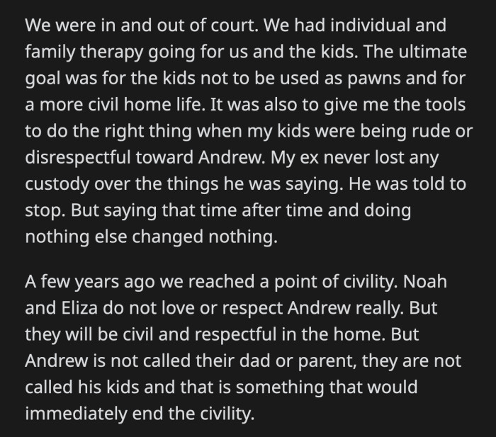 They didn't like his chilly relationship with OP's children. They said he shouldn't ignore OP's older kids since he is also their father.