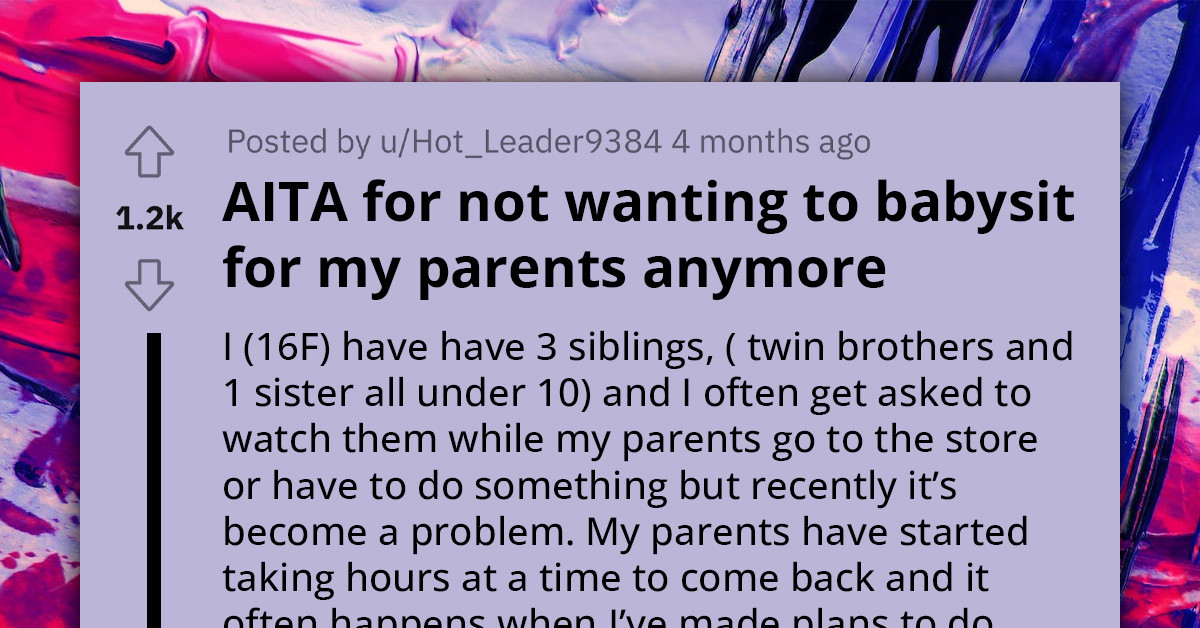 Parentified Teen Says Enough Is Enough, Asks Parents To Take On More Responsibility