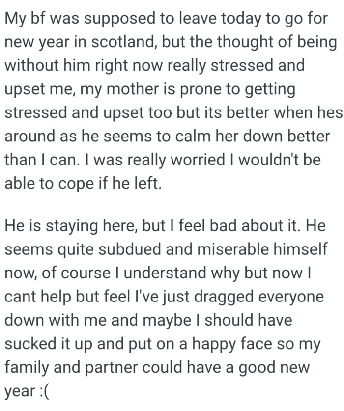 It's better when he's around as he seems to calm her down better than the OP can