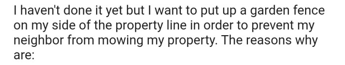 OP Is Contemplating Putting a Fence on Their Side of the Property Line
