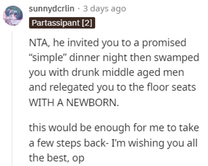 Far from a simple dinner night