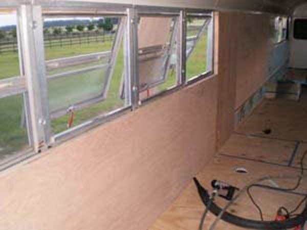 Construction commenced inside.