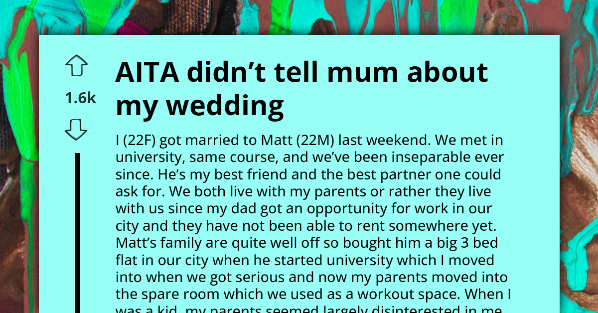 Woman Excludes Parents From Wedding Despite Them Living In Her Home, Faces Backlash For Keeping Ceremony Secret