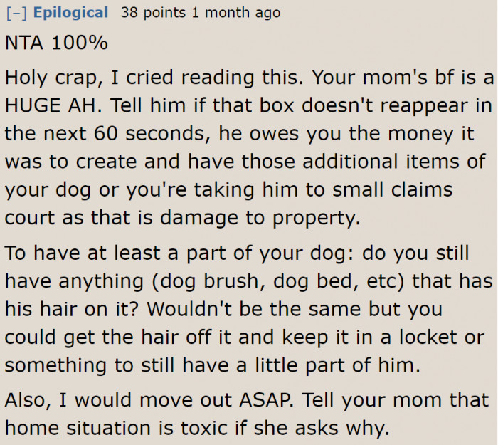 The post made some people emotional.