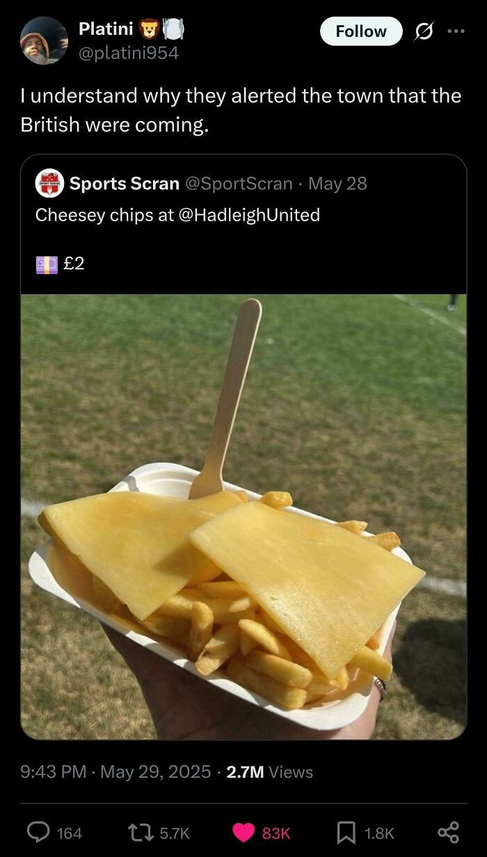 "Paul Revere Was Trying To Warn Us Of The Inconceivable Horror That Is British Food"