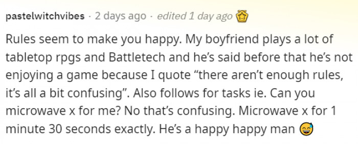 28. Rules are great. They make the world go round