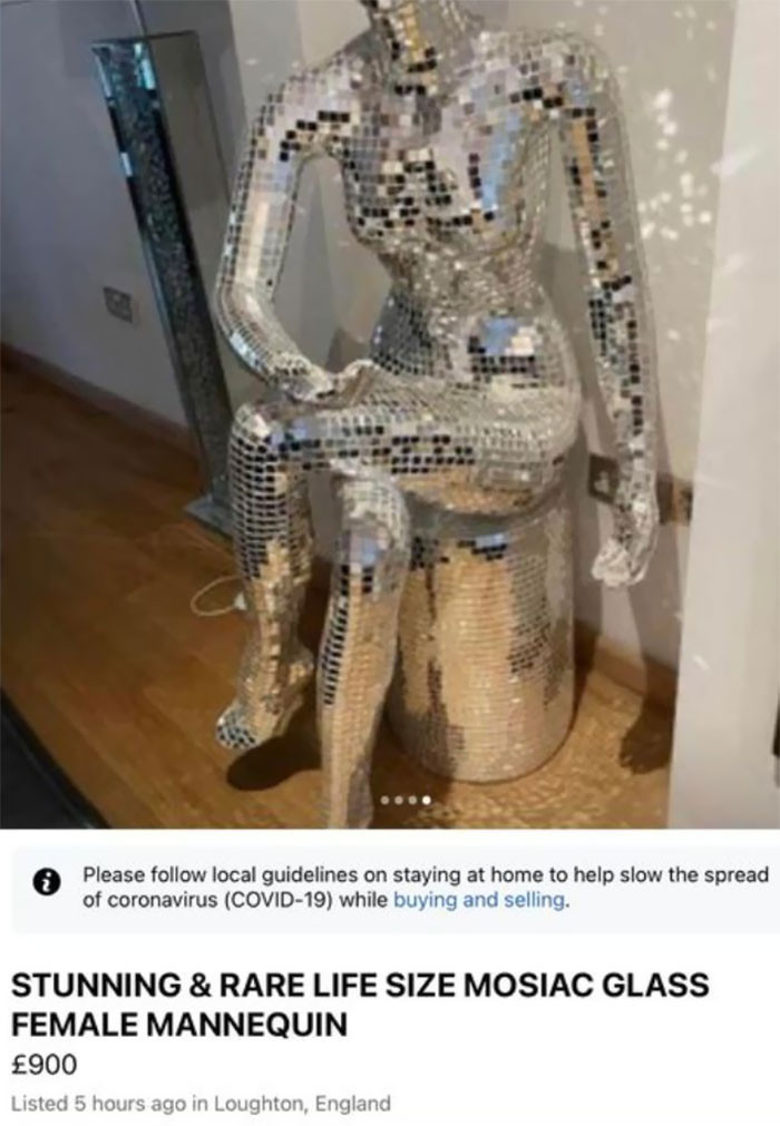 33. A glass female mannequin?