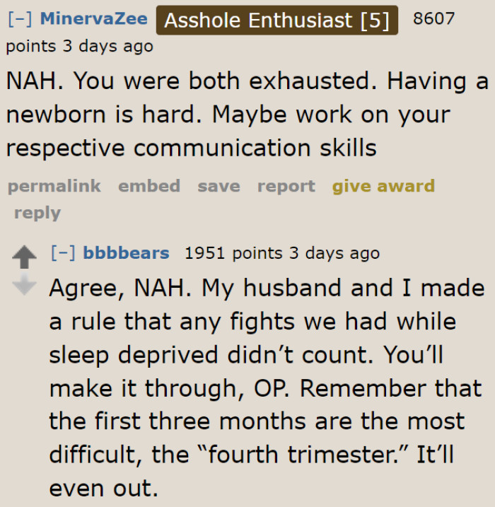 This couple needs to level up their communication skills.