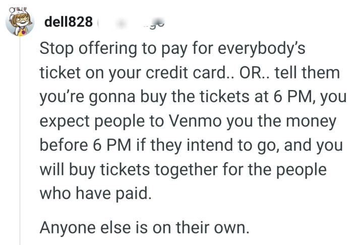 Pay for your tickets