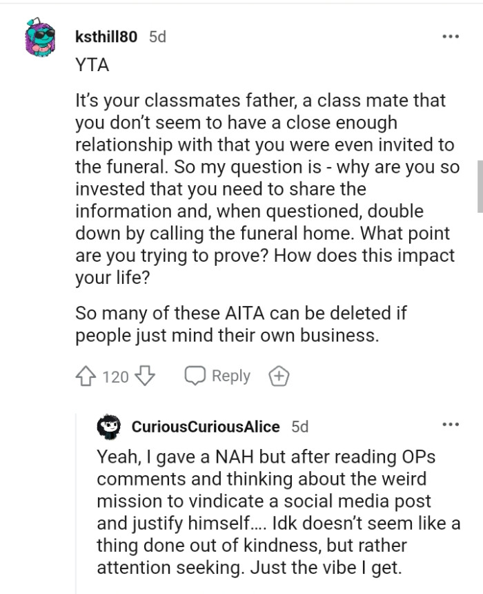 Why is the OP so invested that he needed to share the information?