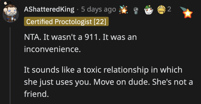 Supportive comments flooded OP's post