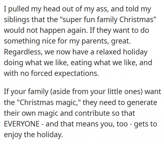 Now, this Redditor has learned that if you want Christmas magic, you have to generate your own magic and contribute