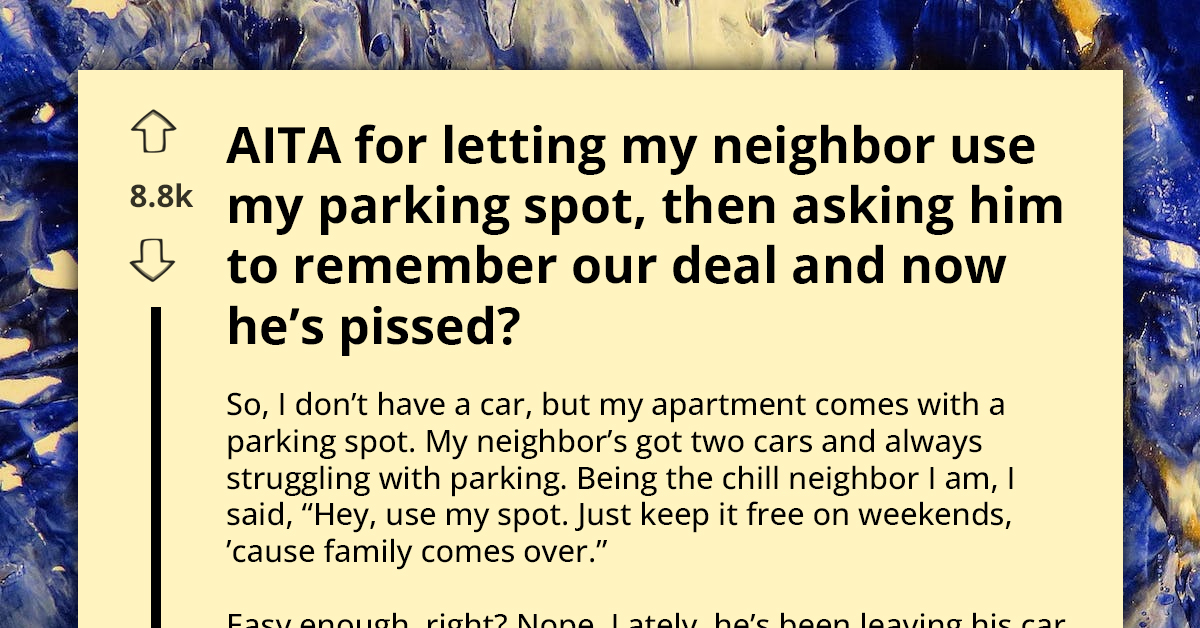 Generosity Backfires As Offering Neighbor Parking Spot Turns Sour When Boundaries Are Ignored
