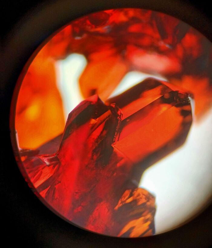 "Potassium Ferric Cyanide Under The Microscope"