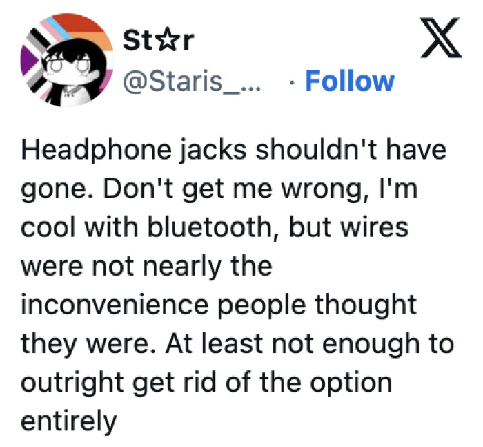22. Wired headphones have much better reception anyway; they're still a cool option to have!