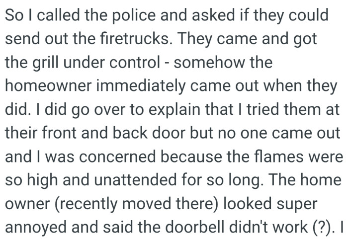 They came and got the drill under control