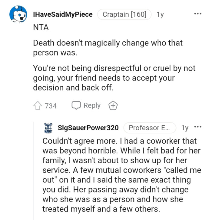 The OP Is Being Disrespectful or Cruel