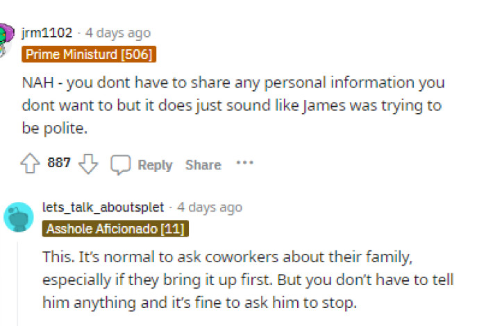 It seems like the first few comments indicate that nobody is in the wrong here at all; it was just an establishment of boundaries regarding how she approached him.