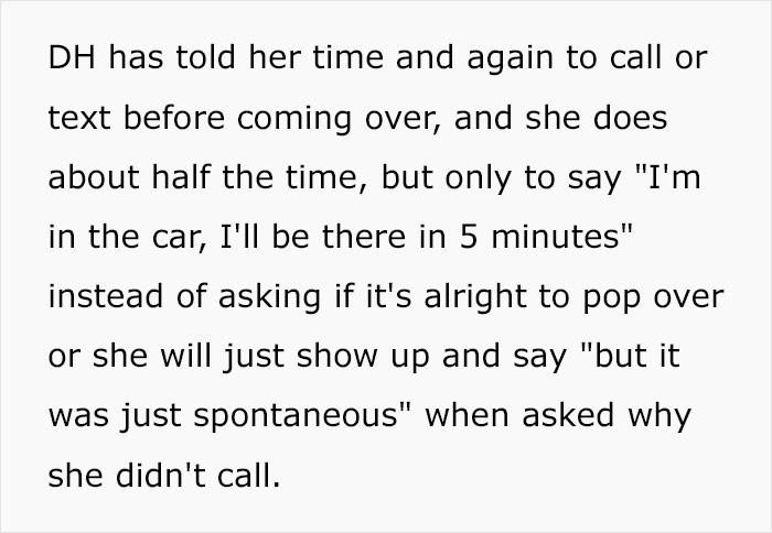 Texting five minutes before showing up is not the way to do it.