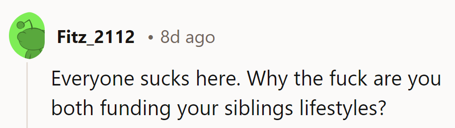 Funding the sibling spectacle: time for a plot twist, starring 'Saving for Sanity'!