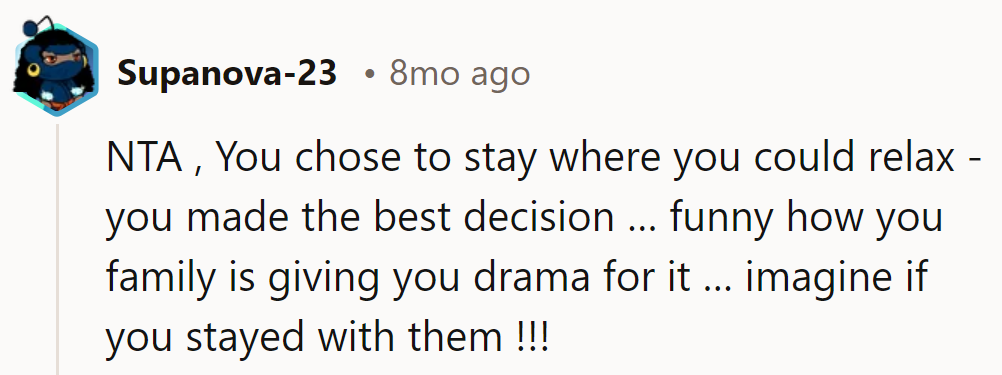 Choosing chill over chaos. If only they knew, drama's not on the menu!