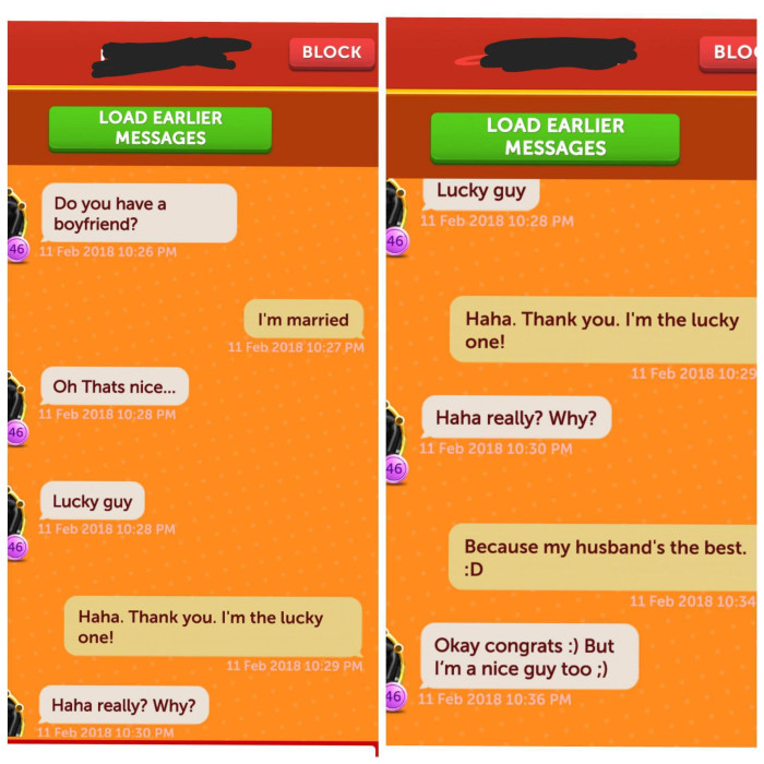 OP posts these screenshots so that we can see what the conversation was that took place between the two of them.