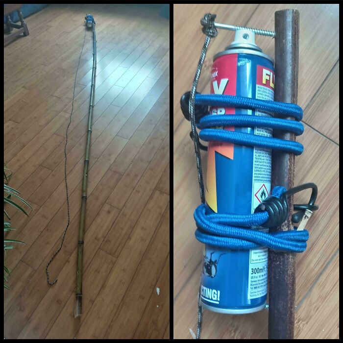 "Dealing With A Wasp Nest Deep In My Eaves. Device Works Great, Spray Not So Much. I Think They Nerfed It"