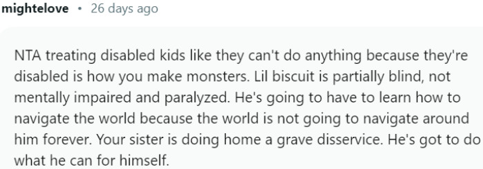 He's going to have to learn how to navigate the world