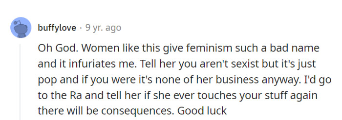 Extremes like this can give feminism a bad name.